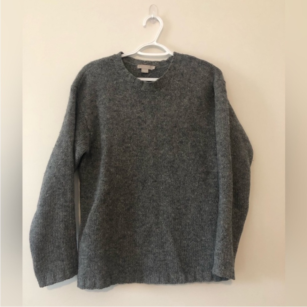 J.crew wool sweater, gray, EUC